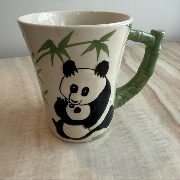 Pier 1 Other - Pier One Imports Panda Bamboo Ceramic Mug